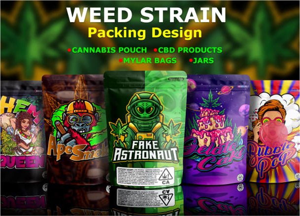 Top 9 Strain-Themed Mylar Bags: A Comprehensive Guide - Custom420bag