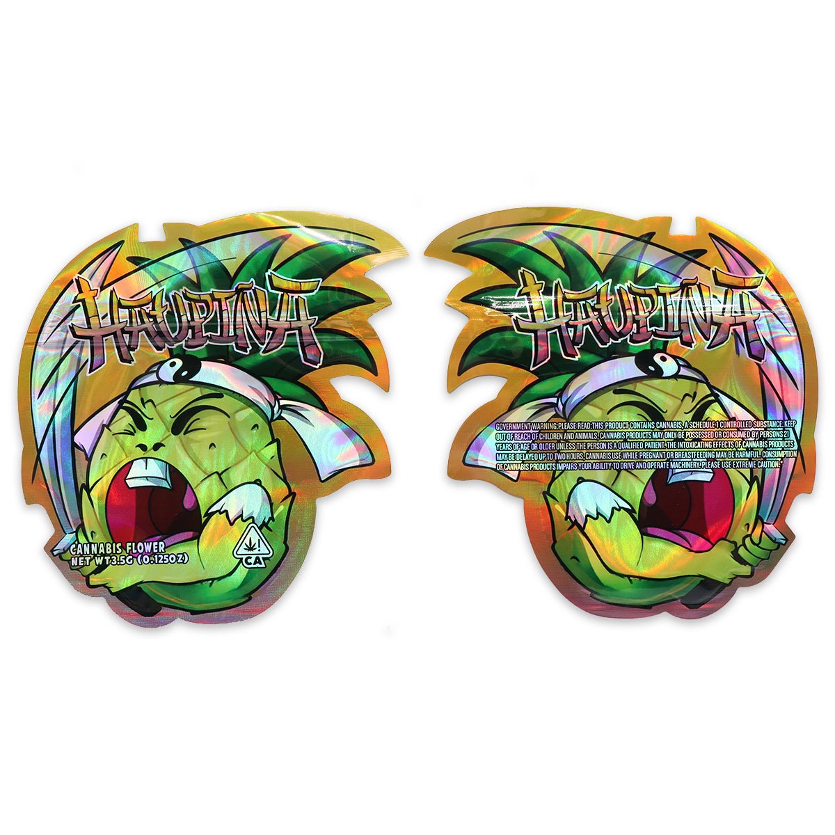 HAUPIA PEACHES  Weed Mylar Bags 3.5 Grams