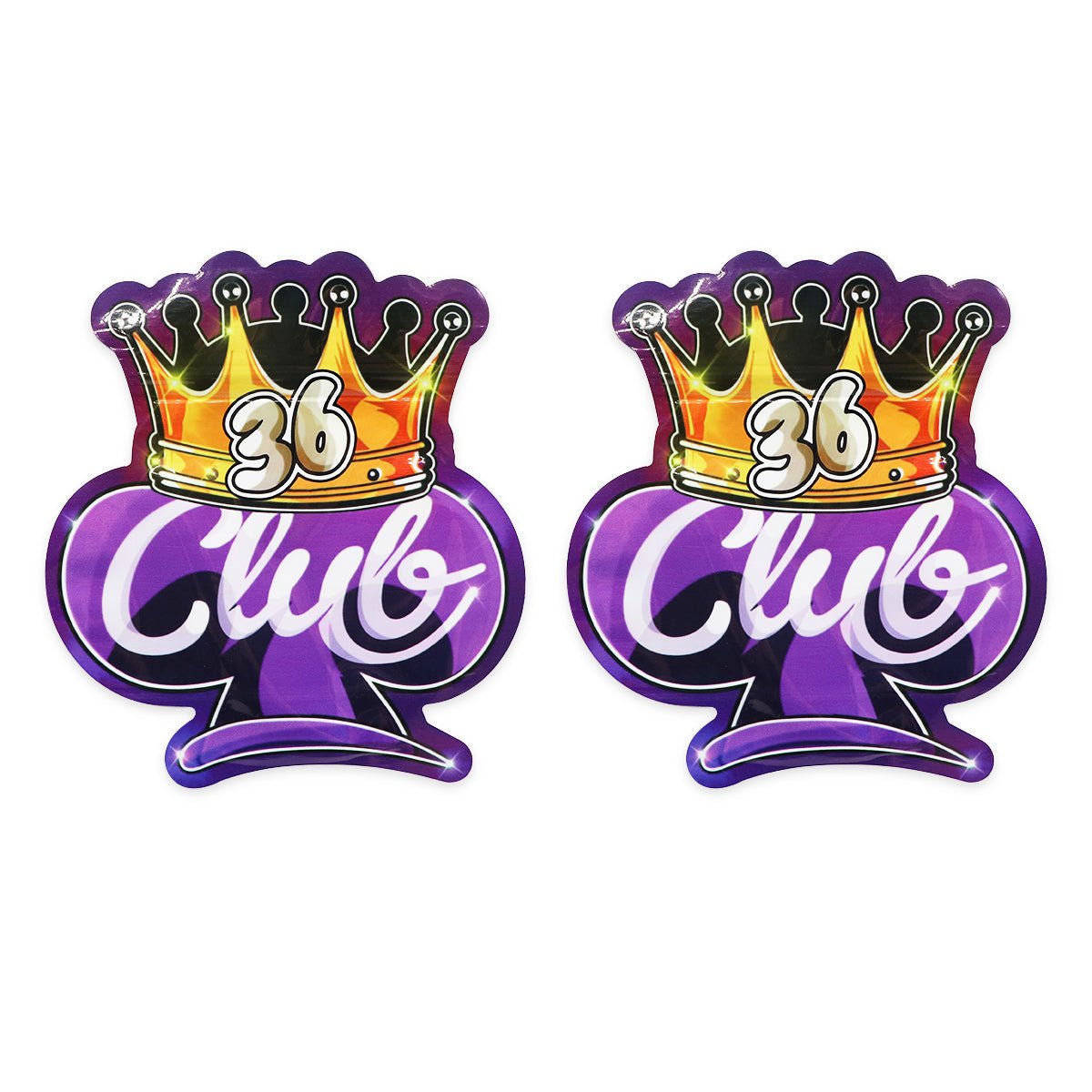 36 Club Spade Weed Mylar Bags 3.5 Grams