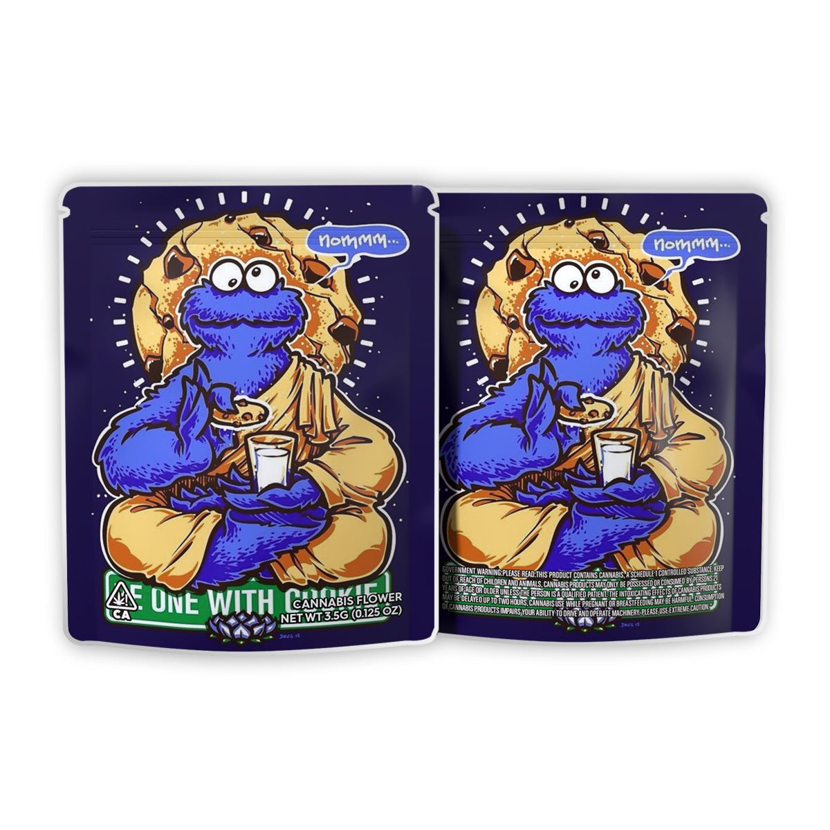 He One With Cookies Weed Mylar Bags 3.5 Grams