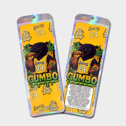 Gumb Lakers 24 1G Labeled Pre-Roll Mylar Bags