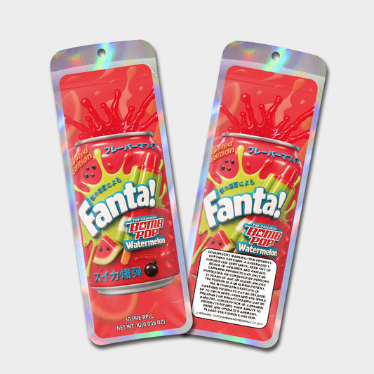 Fanta Bomb Pop Watermelon 1G Labeled Pre-Roll Mylar Bags