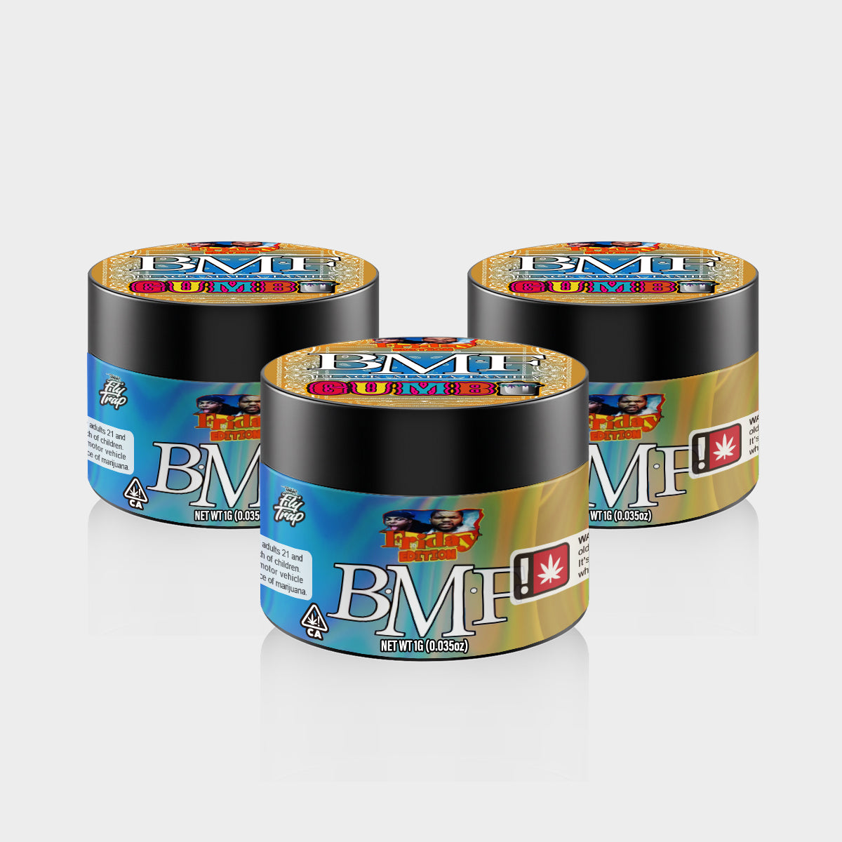 Friday Edition BMF 1G PET Jars - Labelled