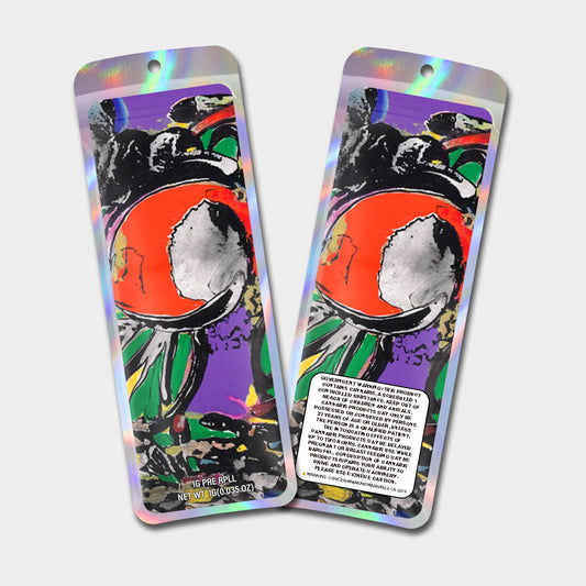 Fixed 1G Labeled Pre-Roll Mylar Bags