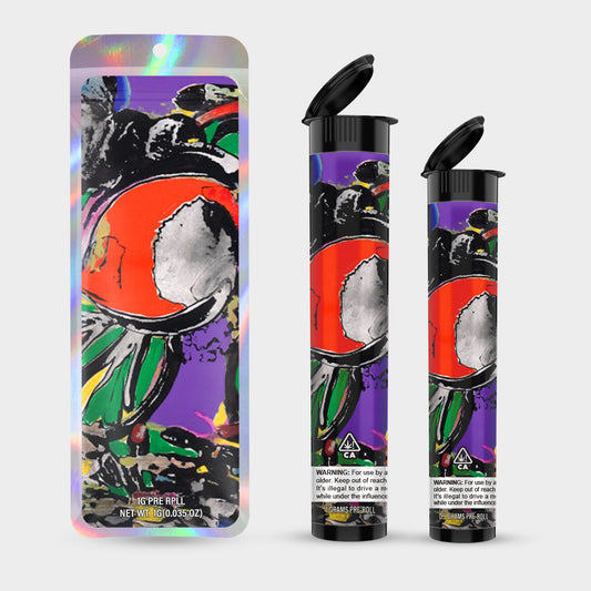 Fixed 1g 0.5g Labeled Pre-Roll Tubes with Bag