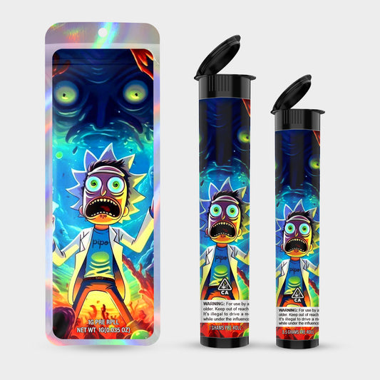 LSD Pipe 1g 0.5g Labeled Pre-Roll Tubes with Bag