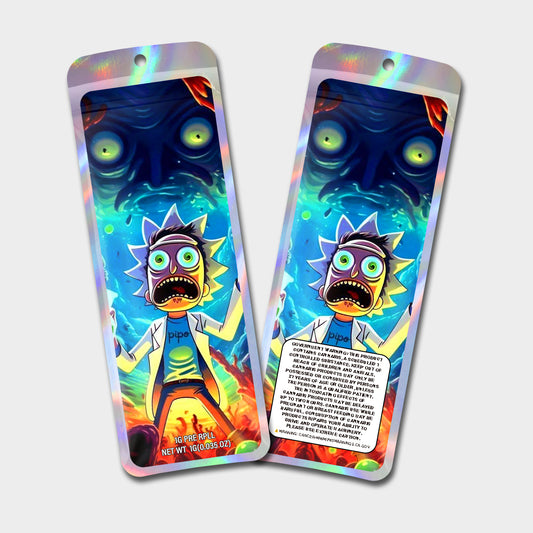 LSD Pipe 1G Labeled Pre-Roll Mylar Bags