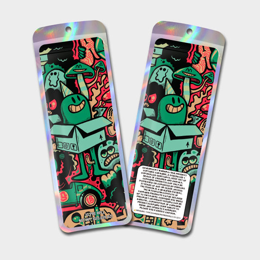 Panic 1G Labeled Pre-Roll Mylar Bags