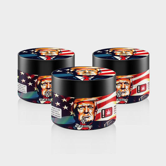 Trump 1G PET Jars - Labelled