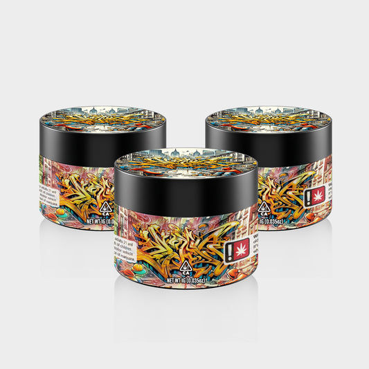 W 1G PET Jars - Labelled