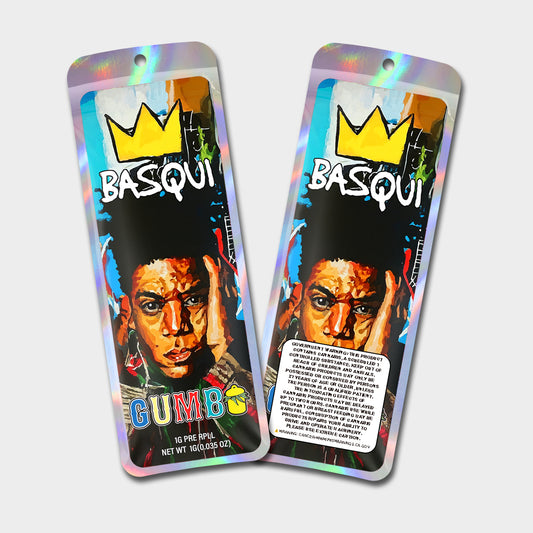 Gumbo Basqui 1G Labeled Pre-Roll Mylar Bags