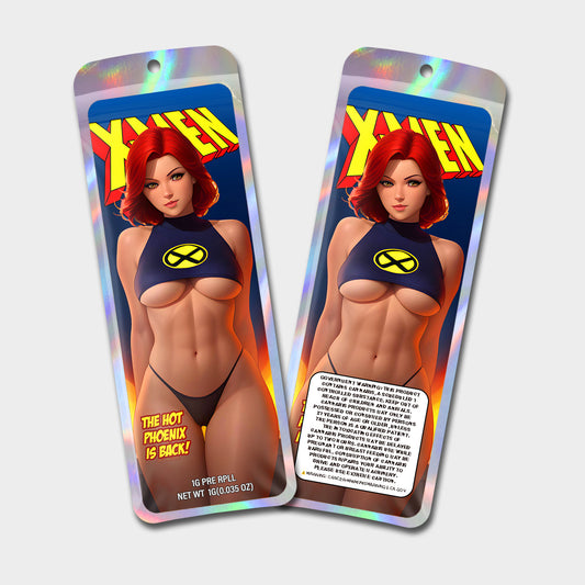 The Phoneix Is Back 1G Labeled Pre-Roll Mylar Bags