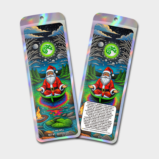 Father Christmas 1G Labeled Pre-Roll Mylar Bags