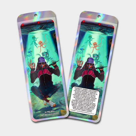 Seabed 1G Labeled Pre-Roll Mylar Bags