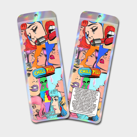 Chill Pill 1G Labeled Pre-Roll Mylar Bags