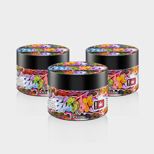 Bloardi 1G PET Jars - Labelled