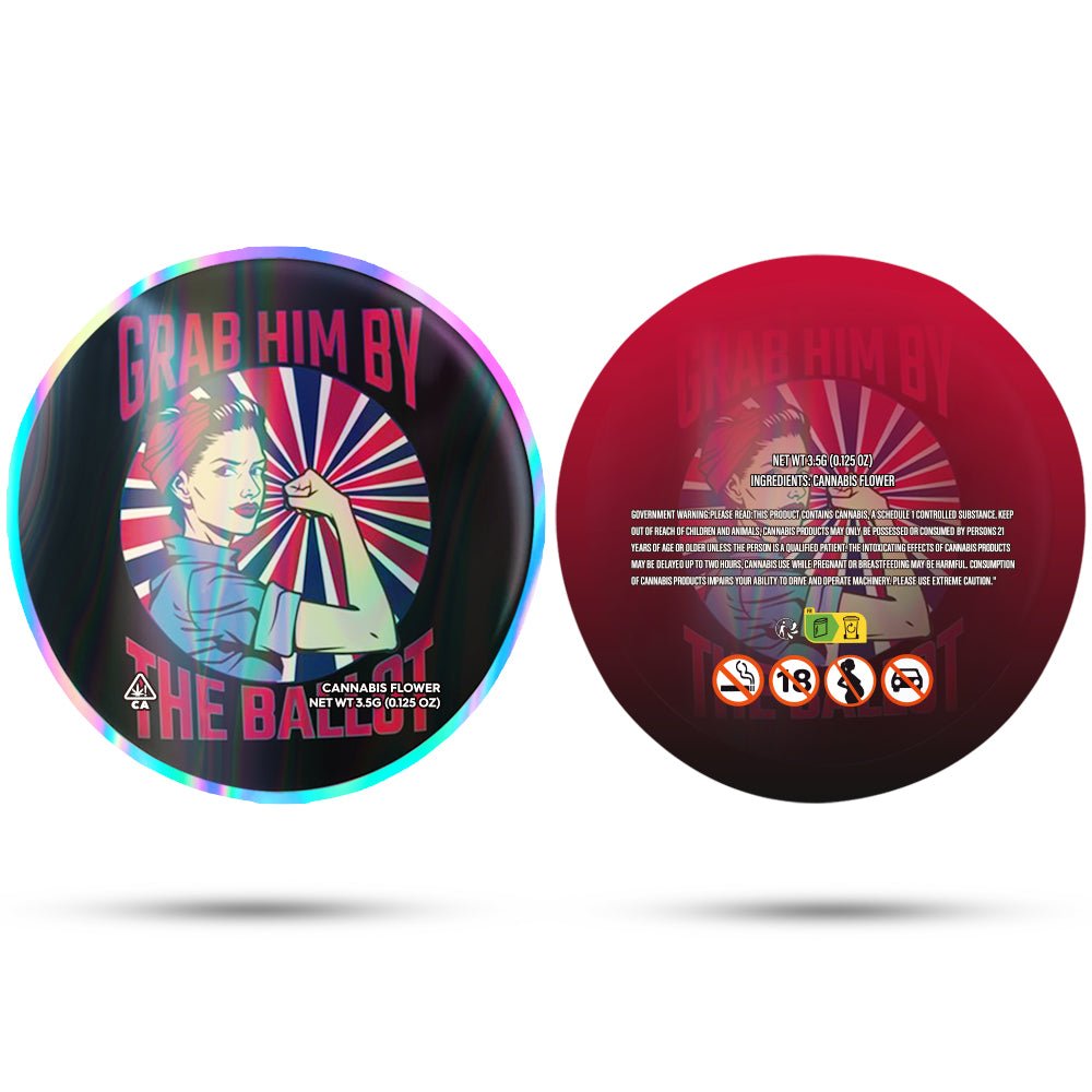 Grab Him By The Ballot Mylar Bags 3.5 Grams