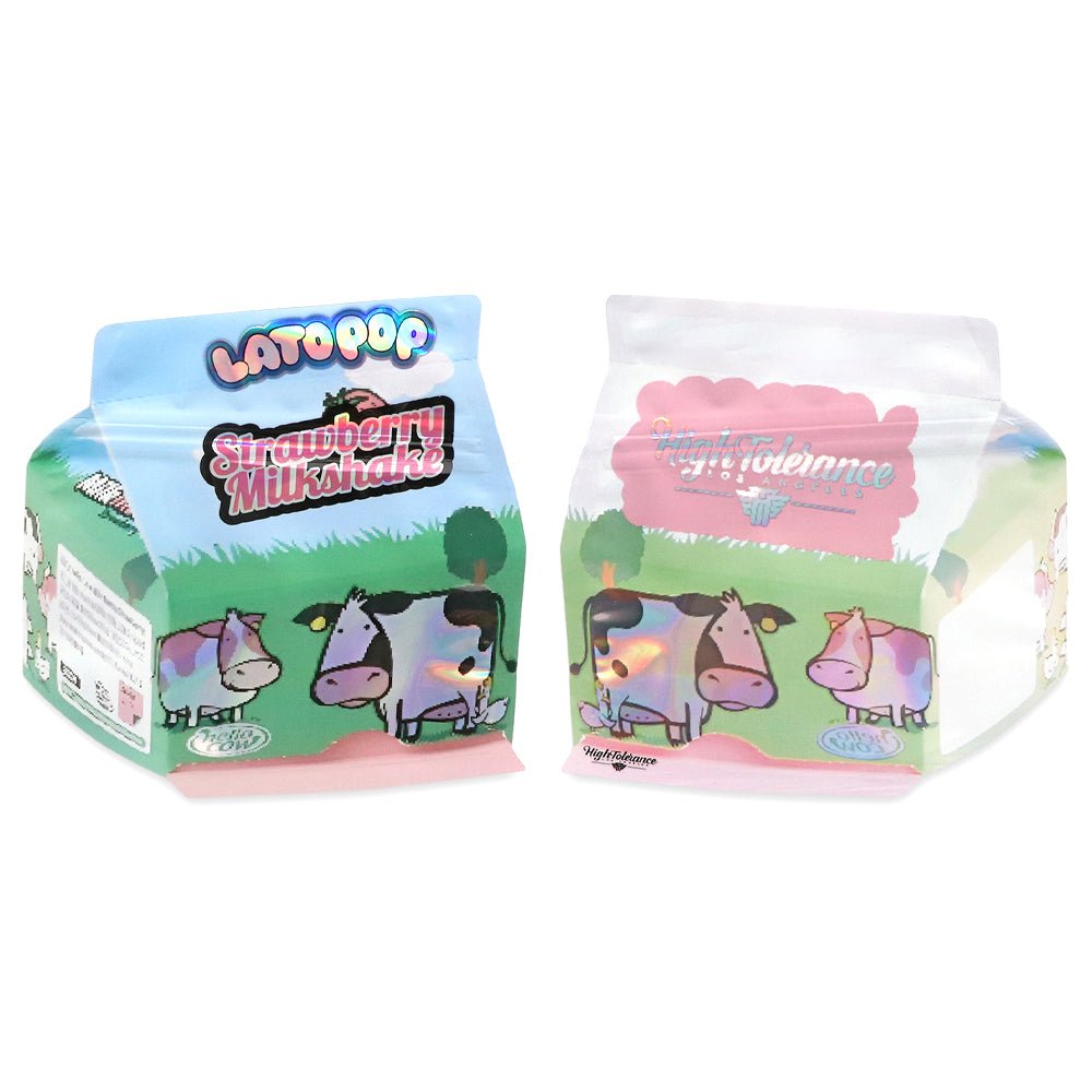 Lato Pop Strawberry Milkshake Mylar Bags 3.5 Grams