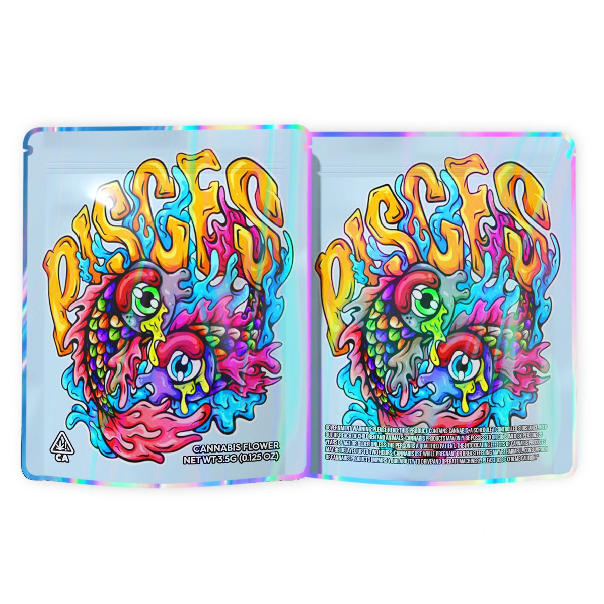 Pisces 3.5G Mylar Bags