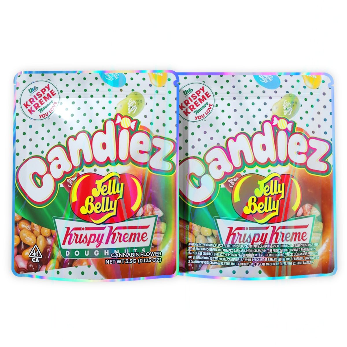 Candiez Jelly Belly Huspy Hreme Mylar Bags 3.5 Grams