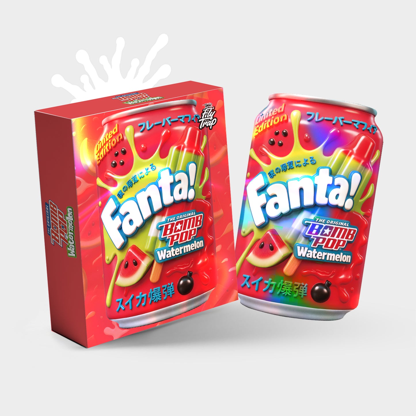 Fanta Bomb Pop Watermelon 3.5G Mylar Bag With Box