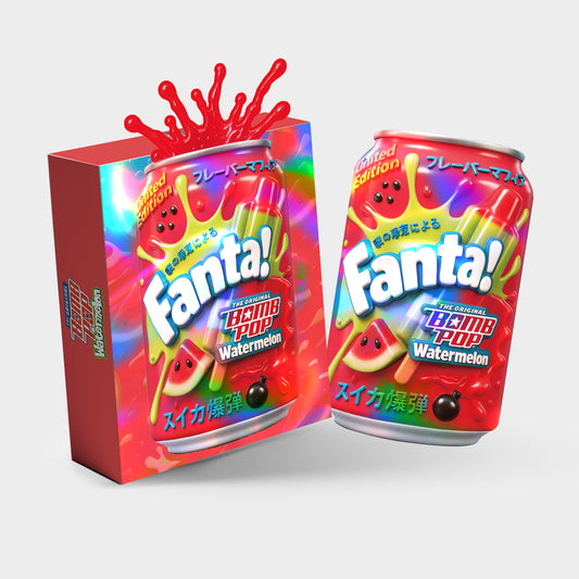 Fanta Bomb Pop Watermelon 3.5G Mylar Bag With Box