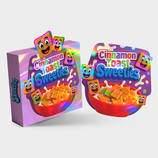 Cinnamon Toast Sweeties 3.5G Mylar Bag With Box