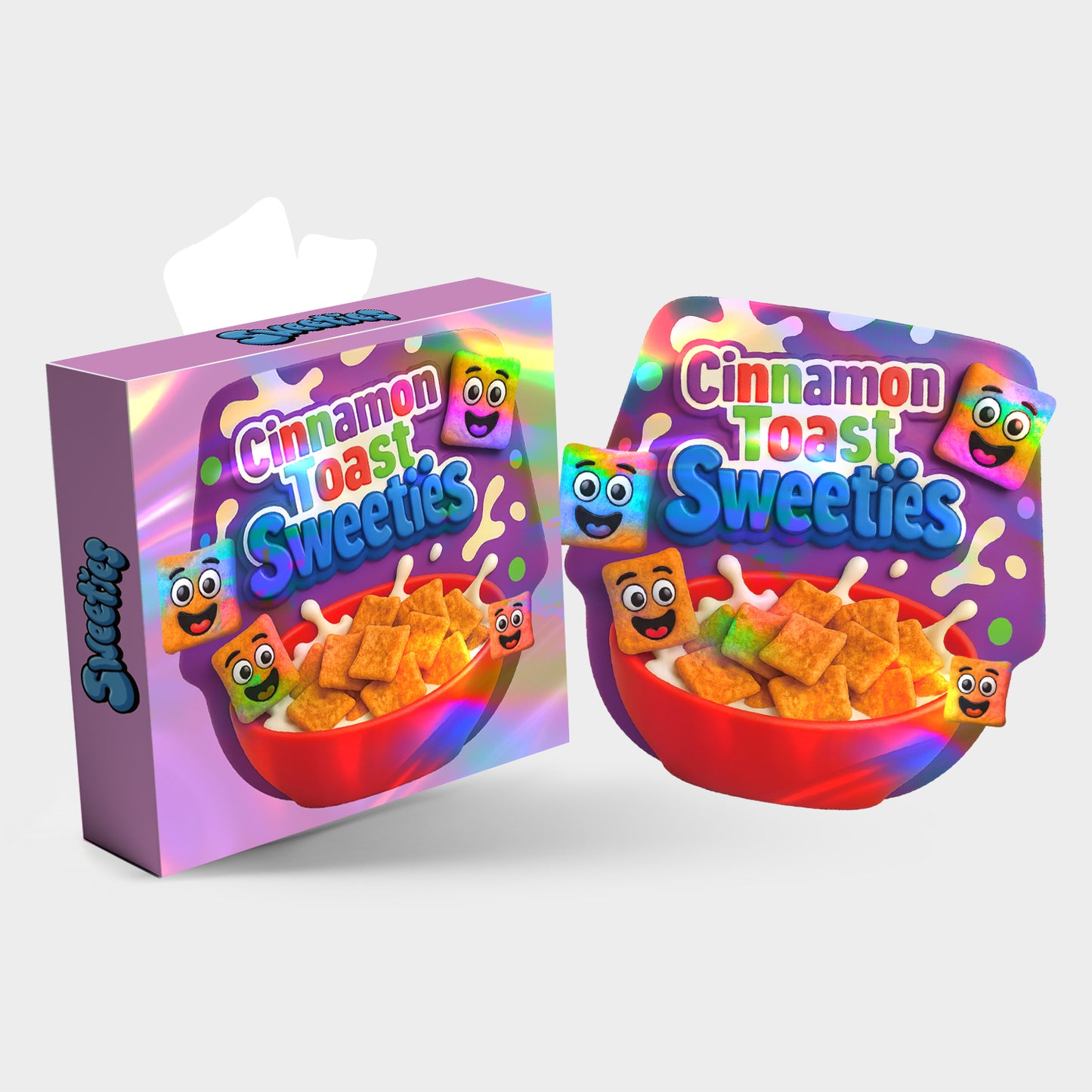 Cinnamon Toast Sweeties 3.5G Mylar Bag With Box