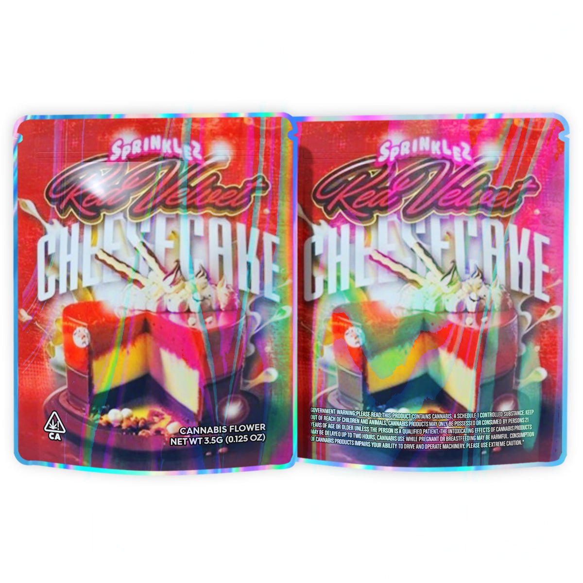 Sprinklez Red Velvet Cheesecake Mylar Bags 3.5 Grams