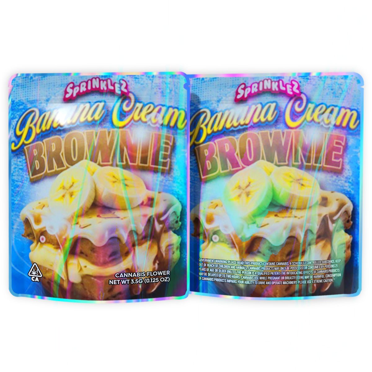 Sprinklez Banana Cream Brownie Mylar Bags 3.5 Grams