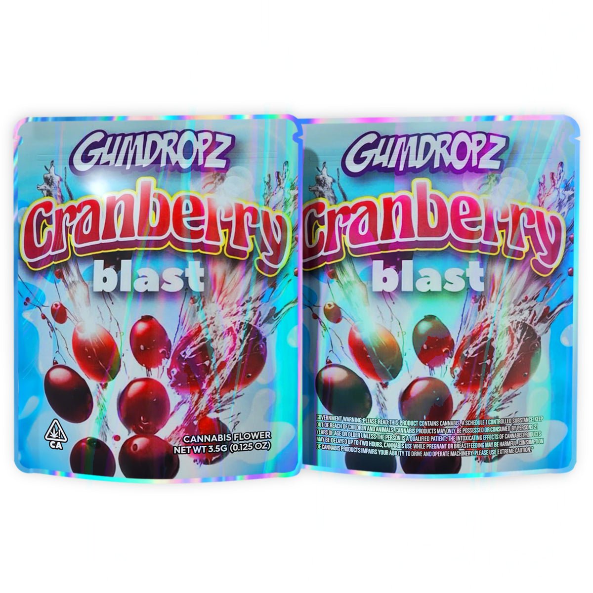 Gumdropz Cranberry Blast Mylar Bags 3.5 Grams