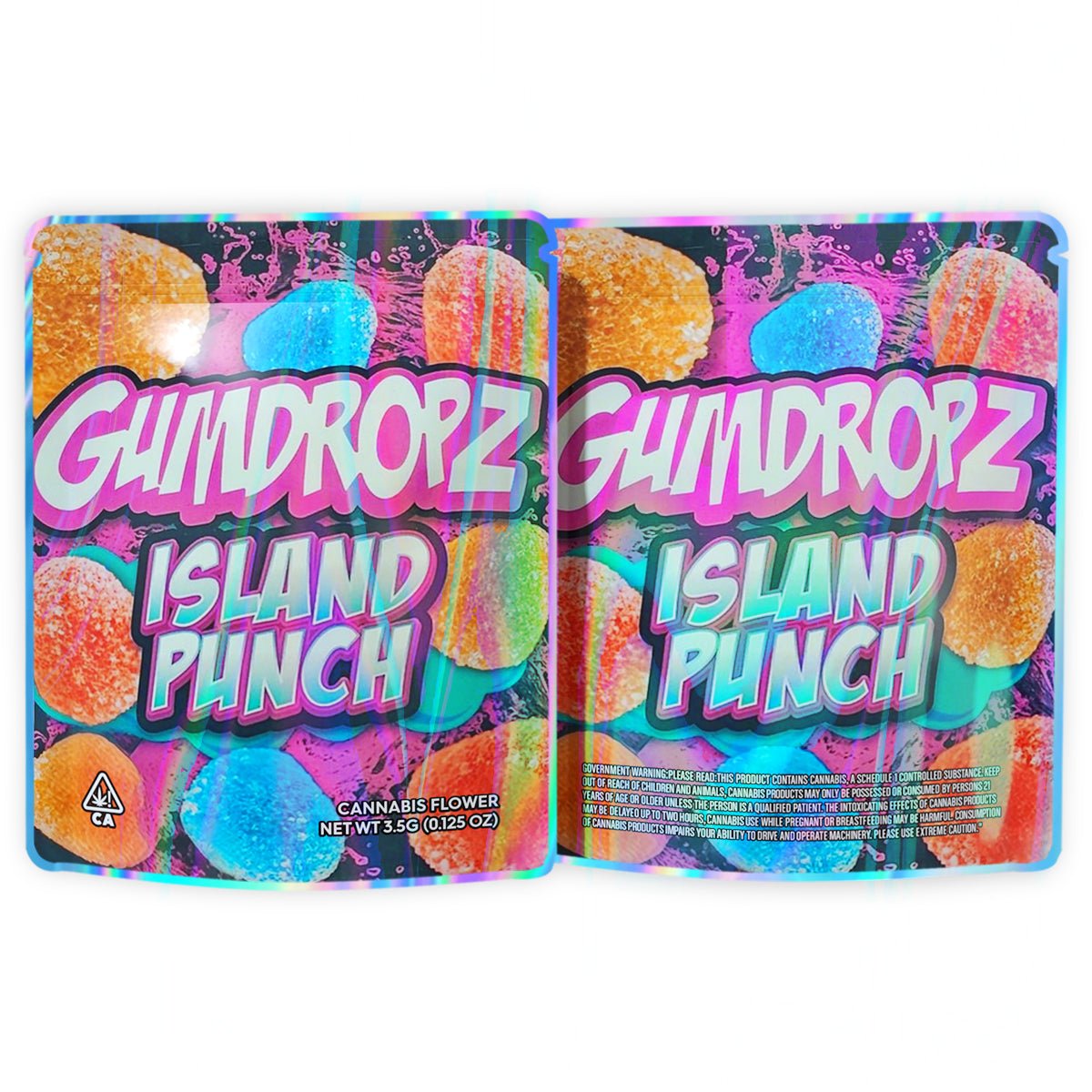 Gumdropz Island Punch Mylar Bags 3.5 Grams