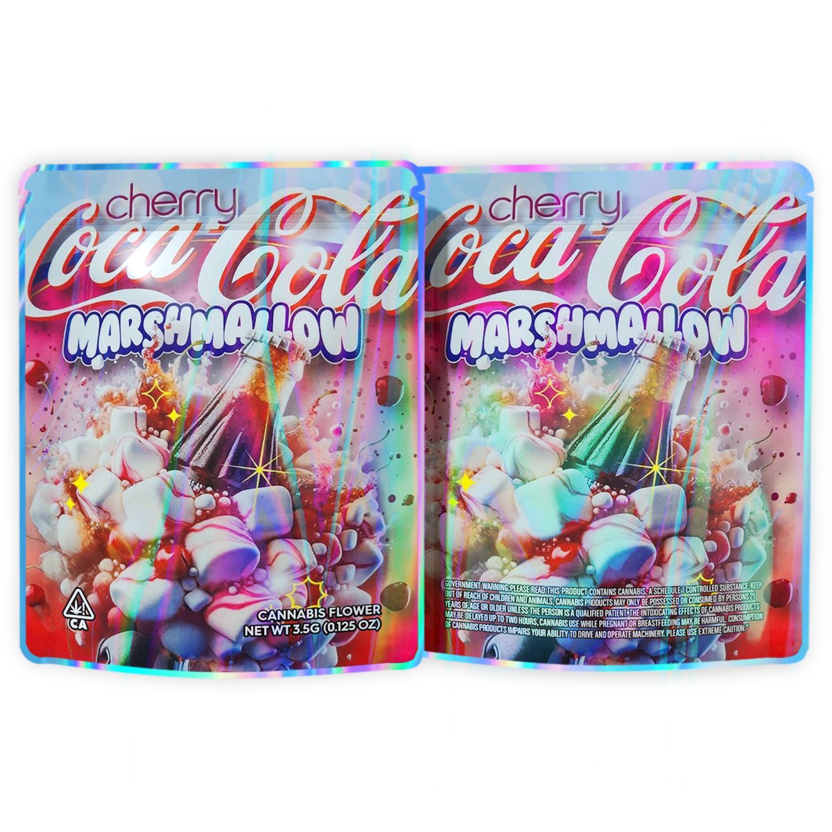 Cherry Coca Cola Marshmallow 3.5G Mylar Bags