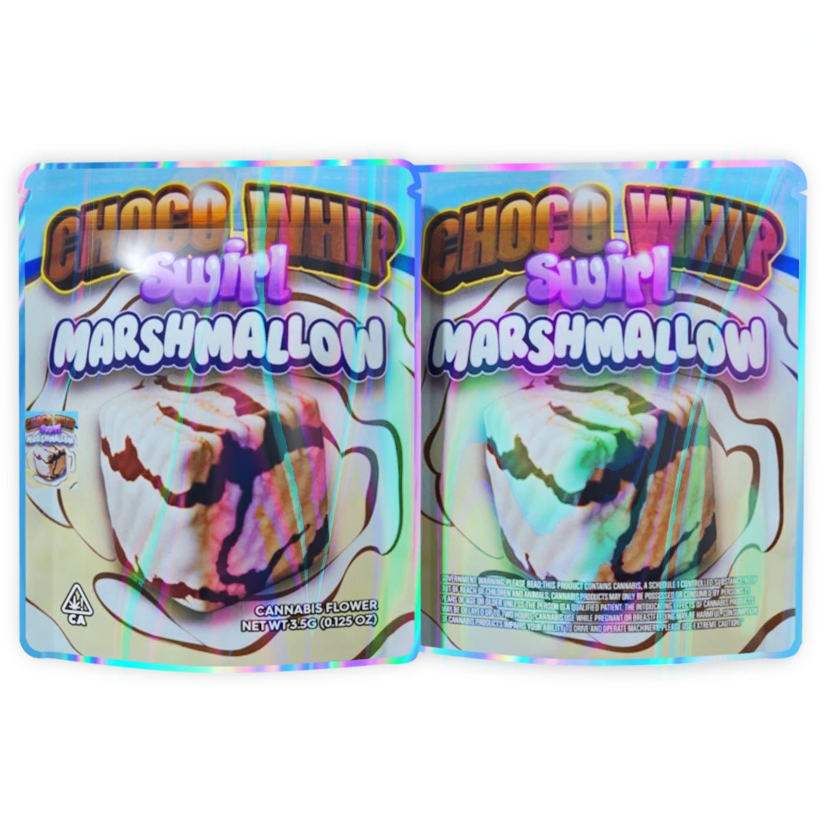 Choco Whip Swirl Marshmallow 3.5G Mylar Bags