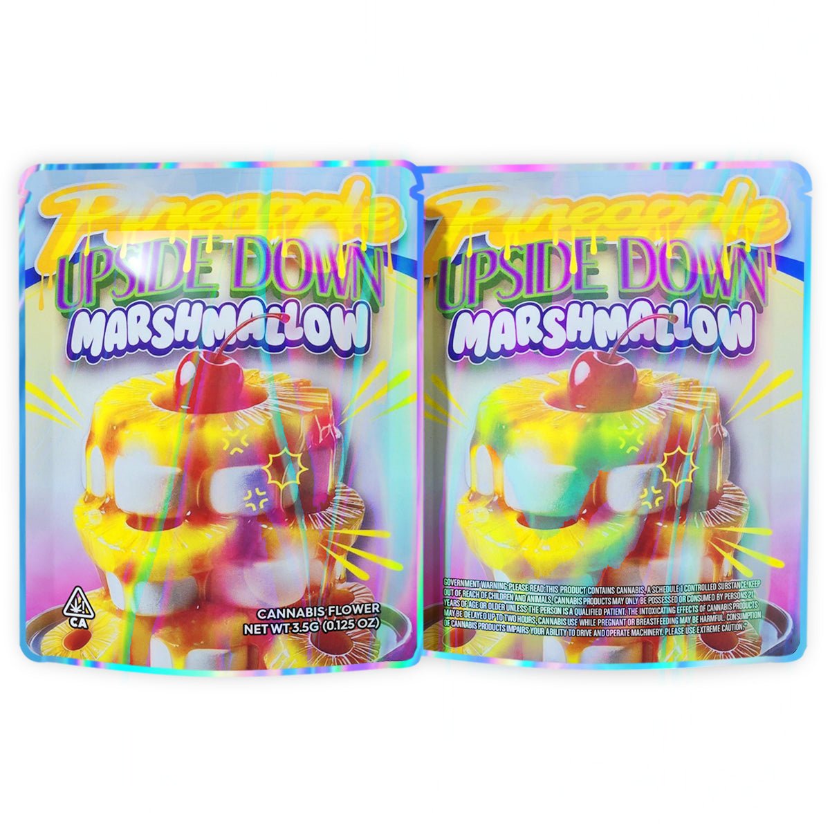 Pineapple Upside Down Marshmallow 3.5G Mylar Bags