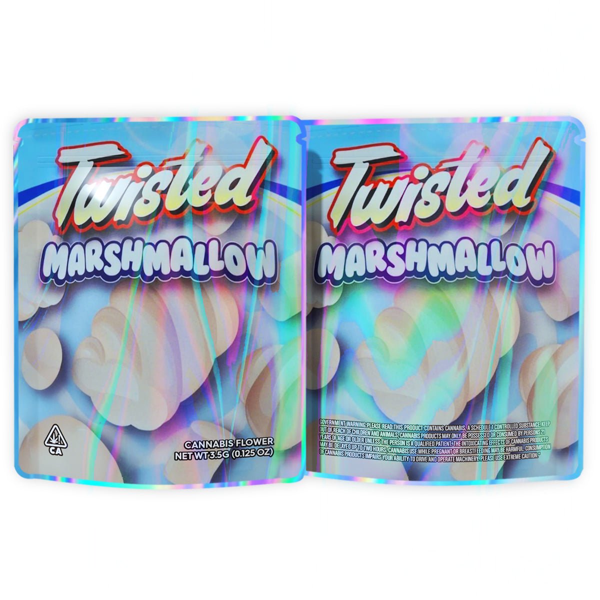 Twisted Marshmallow 3.5G Mylar Bags