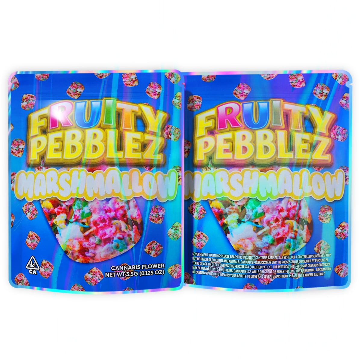 Fruity Pebblez Marshmallow 3.5G Mylar Bags