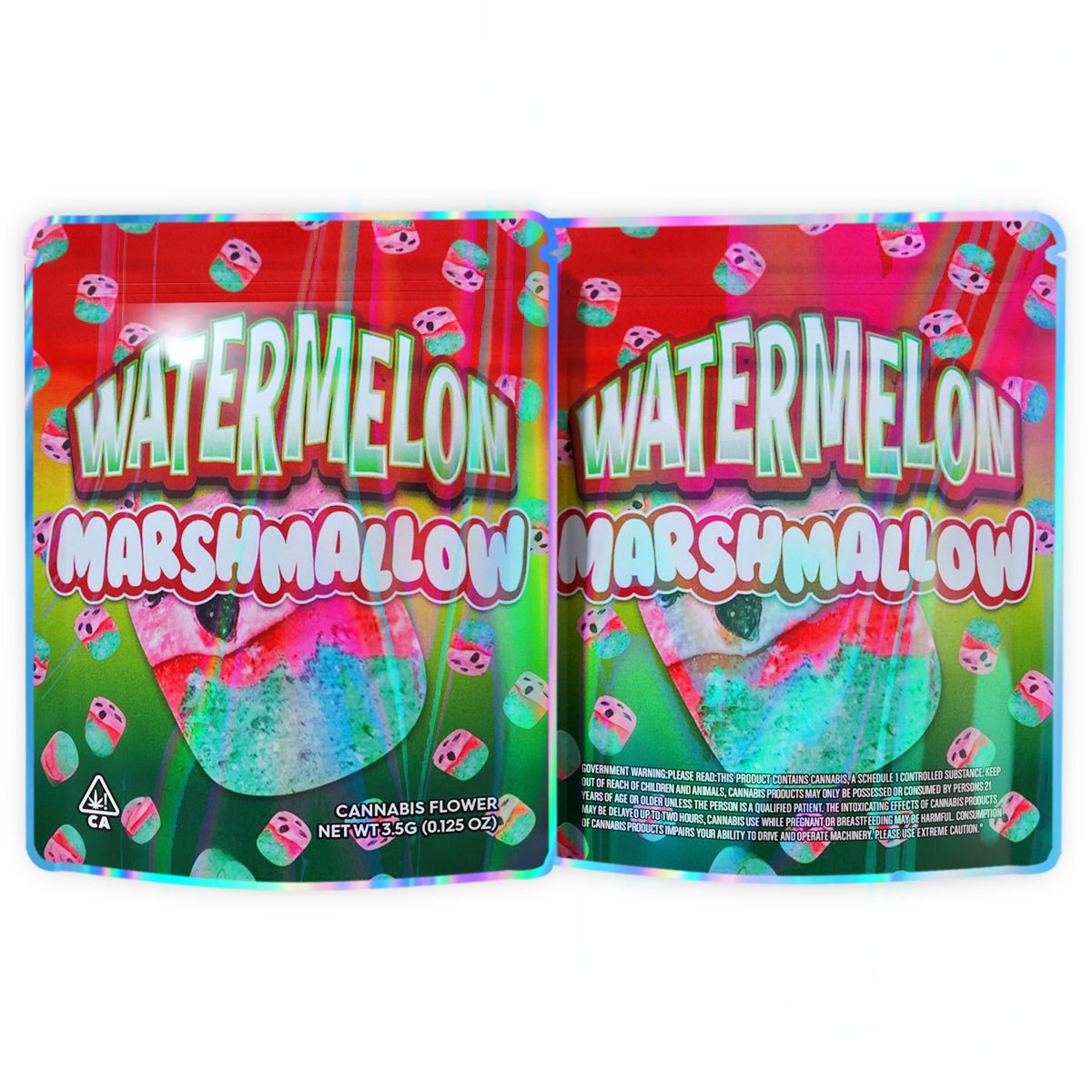 Watermelon Marshmallow 3.5G Mylar Bags