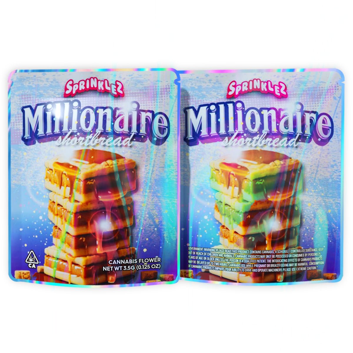 Sprinklez Millionaire Chocolate 3.5G Mylar Bags