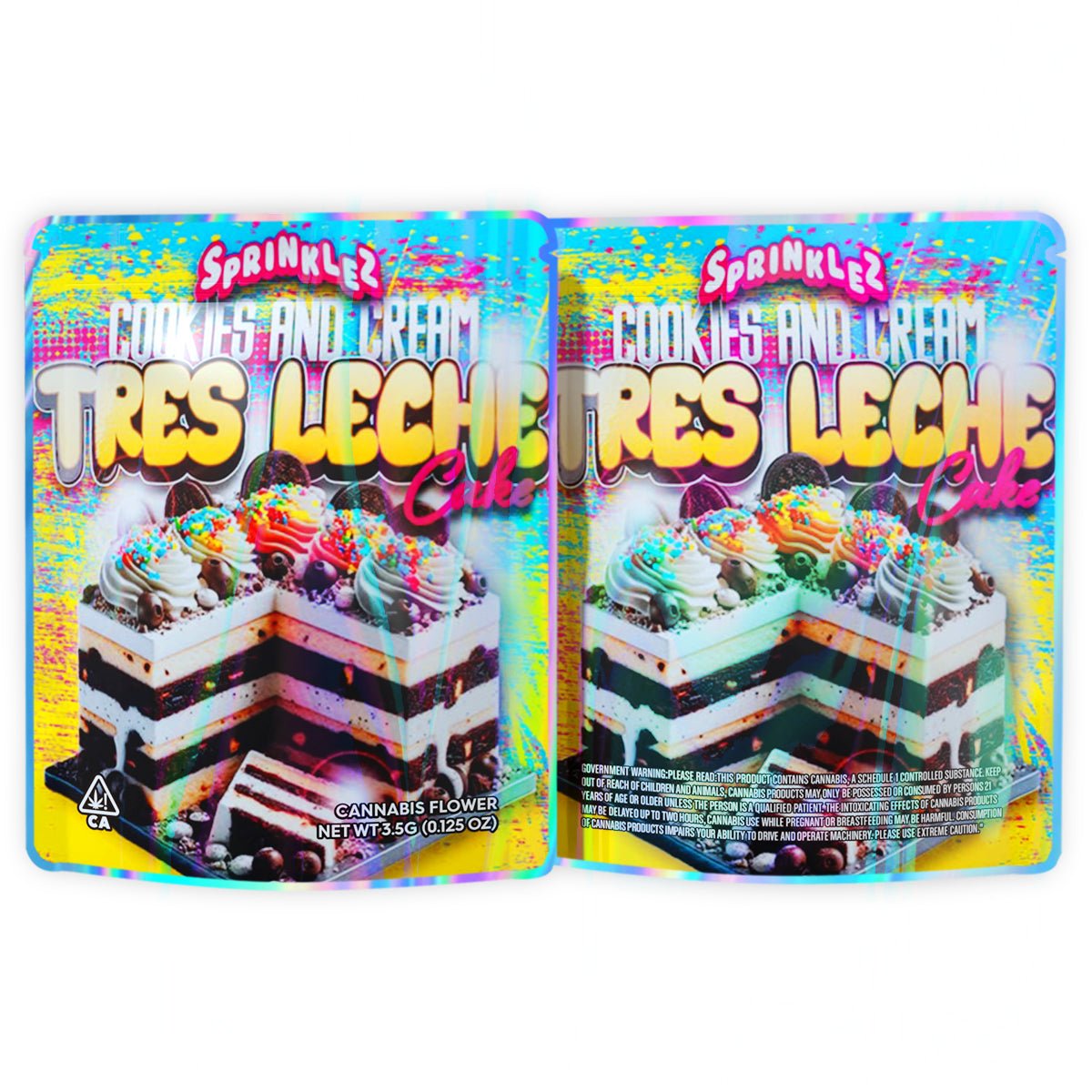 Sprinklez Cookies And Cream Cake 3.5G Mylar Bags