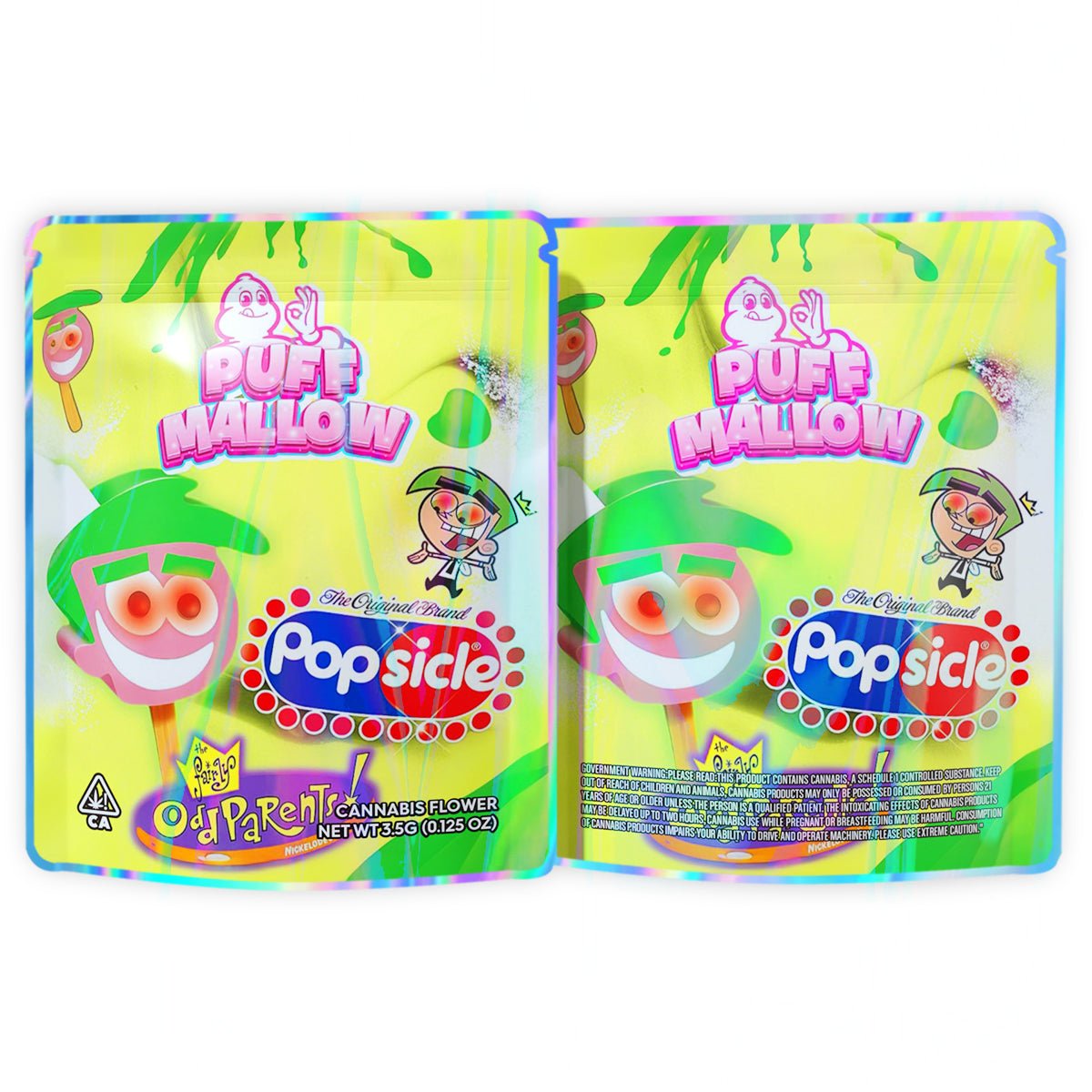 Puff Mallow Popsicle 3.5G Mylar Bags