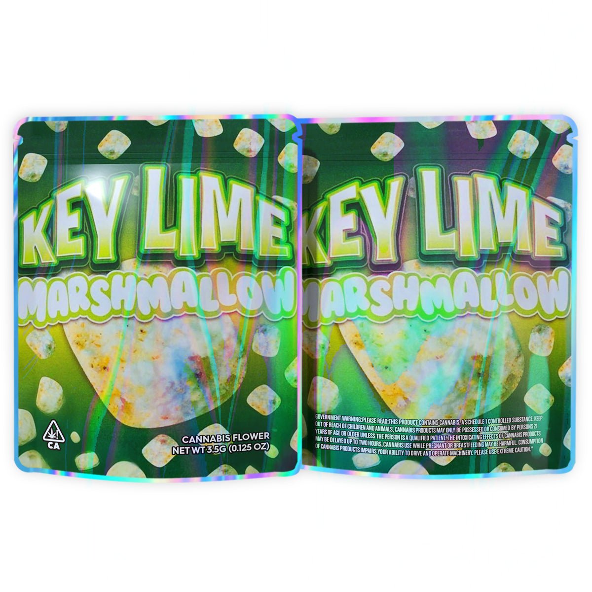 Key Lime Marshmallow 3.5G Mylar Bags