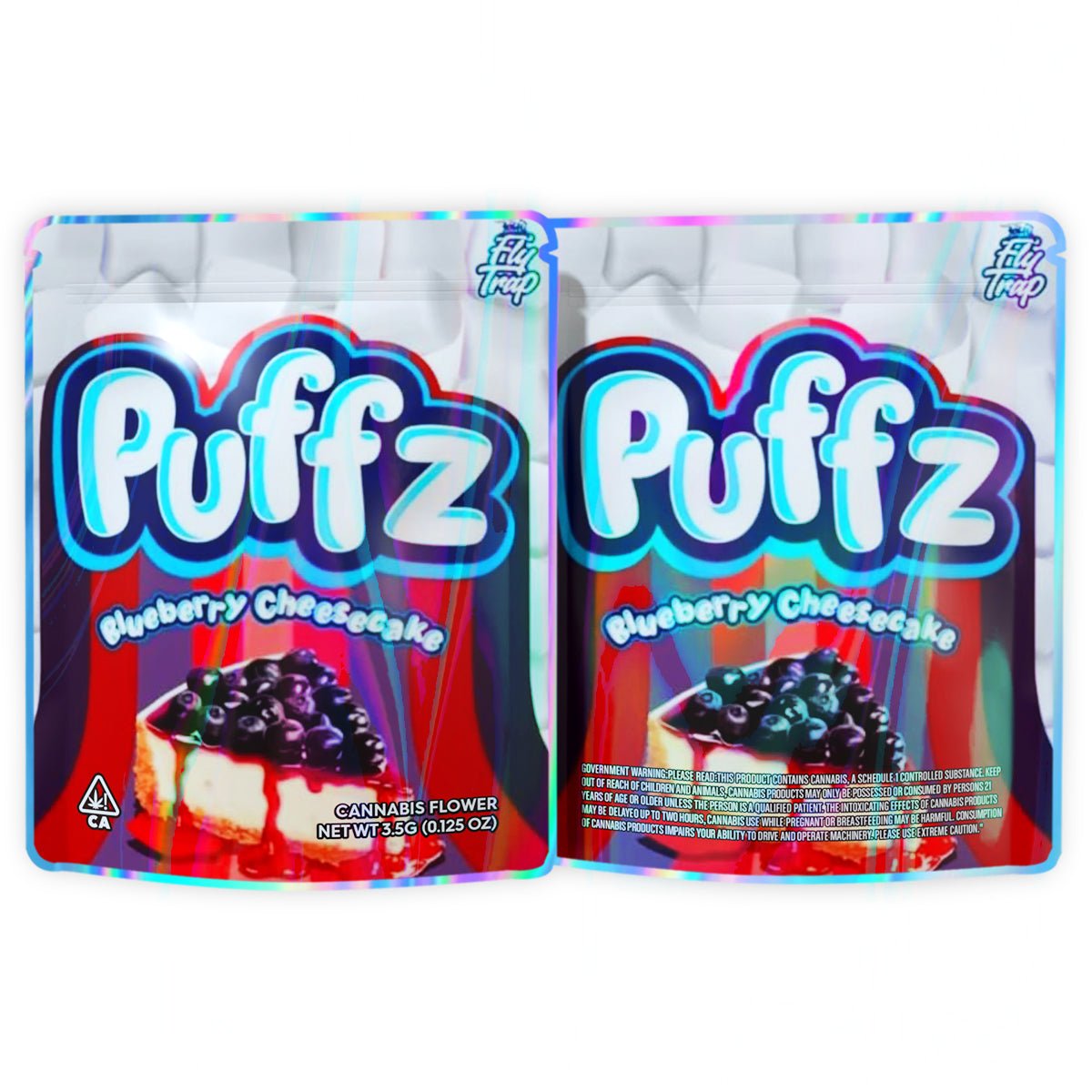 Puffz Blueberry Cheesecake 3.5G Mylar Bags