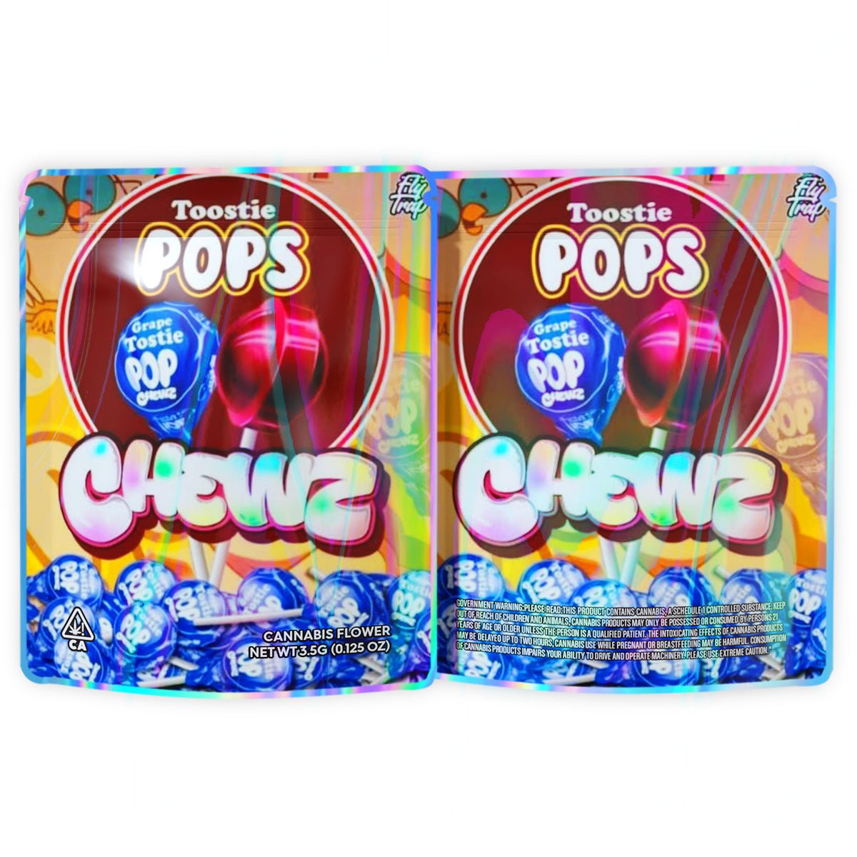 Tootsie Pops Chewz 3.5G Mylar Bags