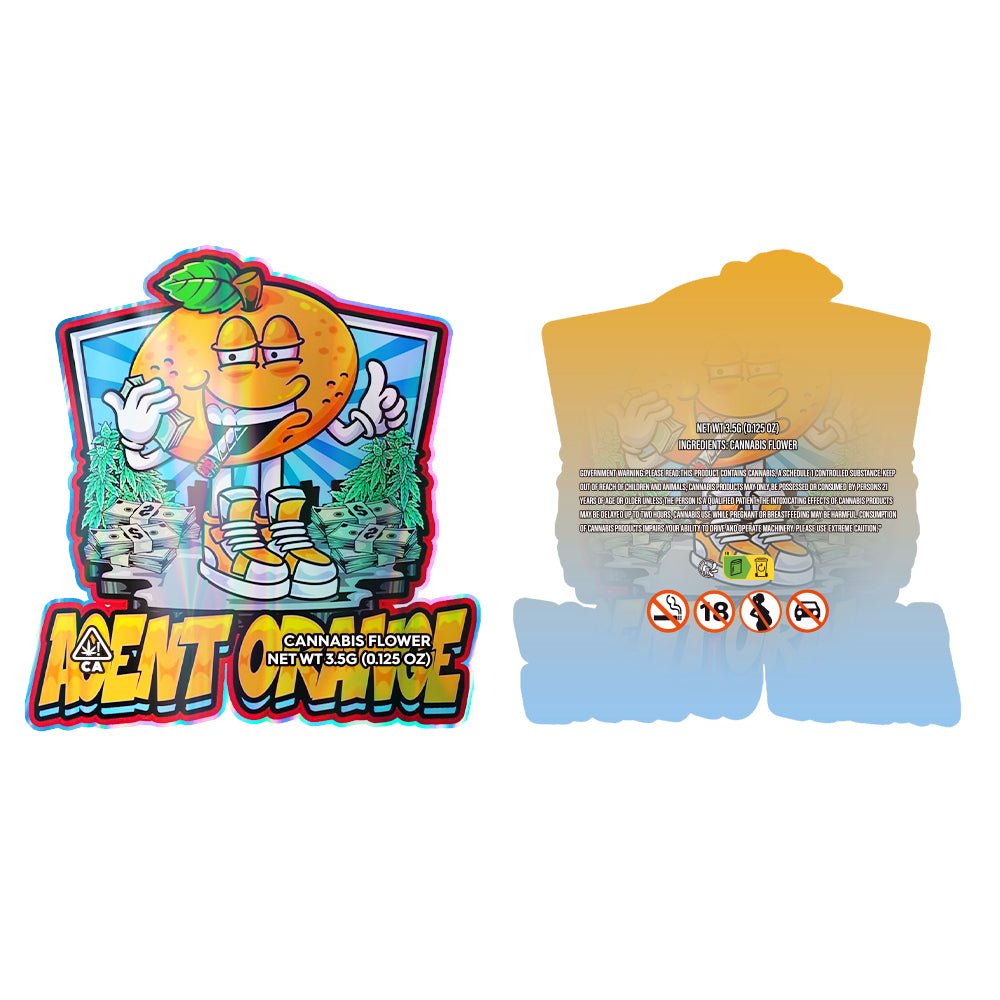 Agent Orange 3.5G Mylar Bags