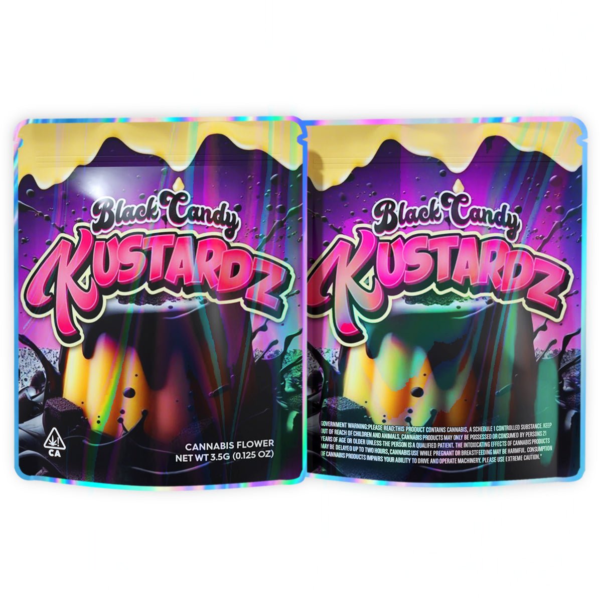 Black Candy 3.5G Mylar Bags