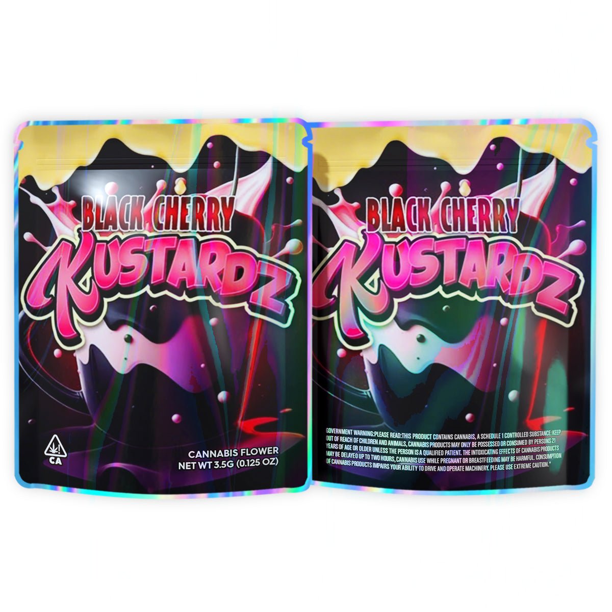 Black Cherry 3.5G Cannabis Mylar Bags