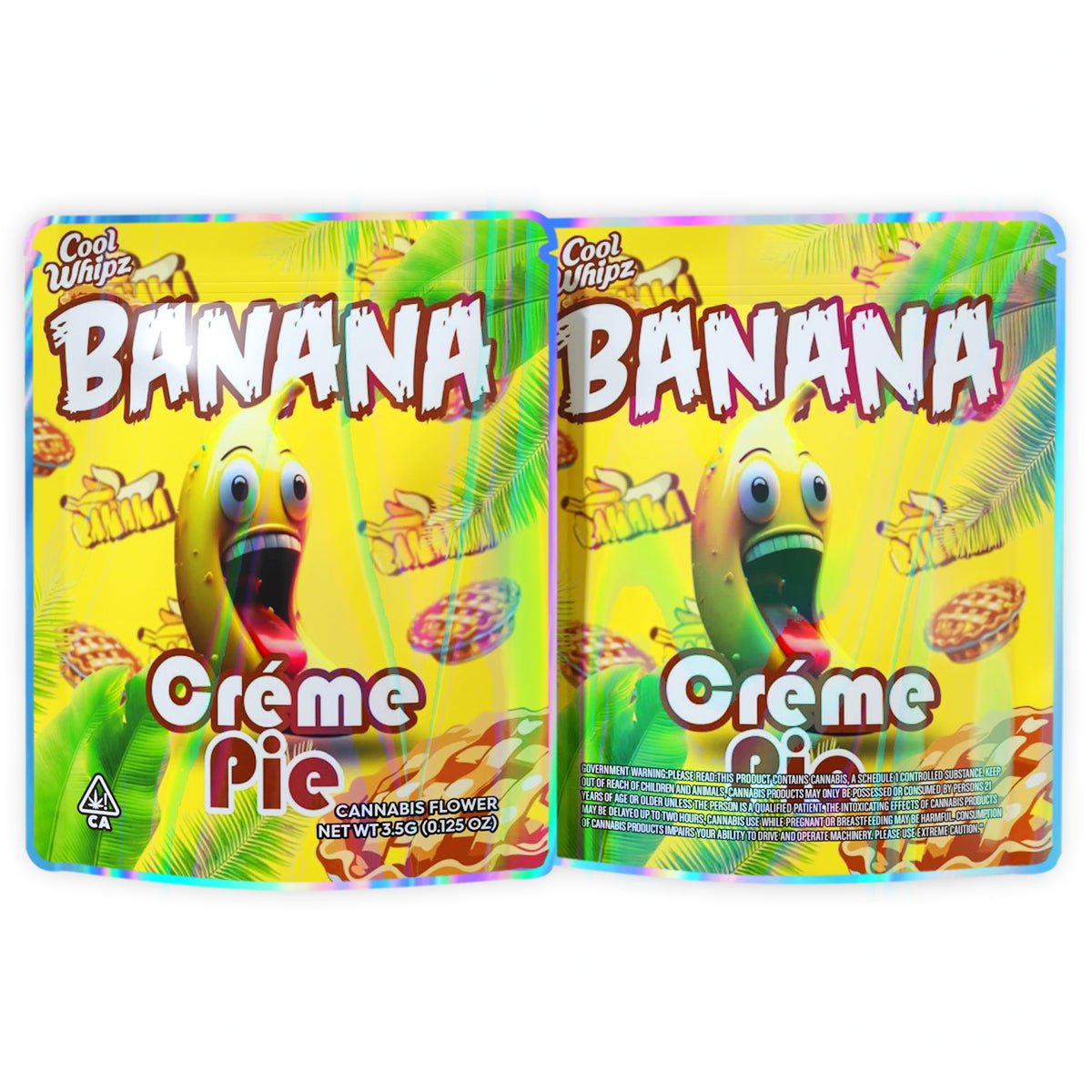 Banana Cream Pie Cannabis 3.5G Mylar Bags