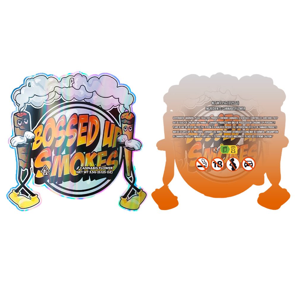 Bossed Up Smokes 3.5G Mylar Bags