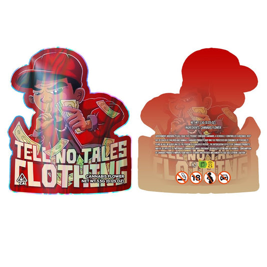 Tell no Tales Clothing 3.5G Mylar Bags